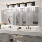 Aipsun Modern Vanity Light Bathroom Lighting Fixtures 5 Light Crystal Bathroom - Image 5