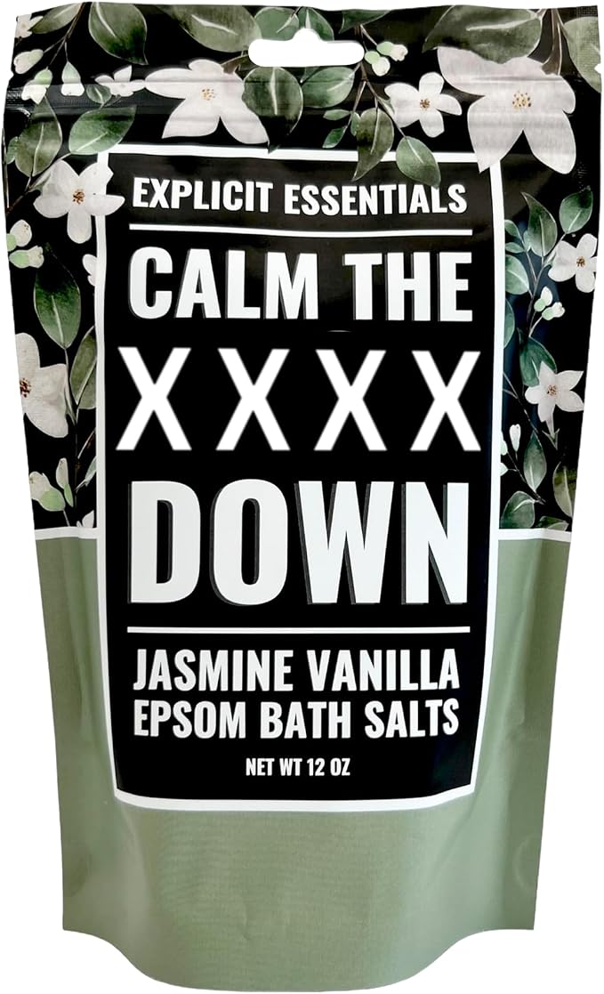 Explicit Essentials Jasmine Vanilla Epsom Bath Salts, Relaxation Blend by ExplicitEssentials