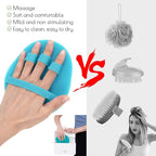 2 Pack Soft Silicone Shower Brush, Body & Face & Short Hair Wash, Bath - Image 4