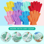 16 pcs Exfoliating Shower Gloves, Double Sided Exfoliating Bath Gloves Deep - Image 3