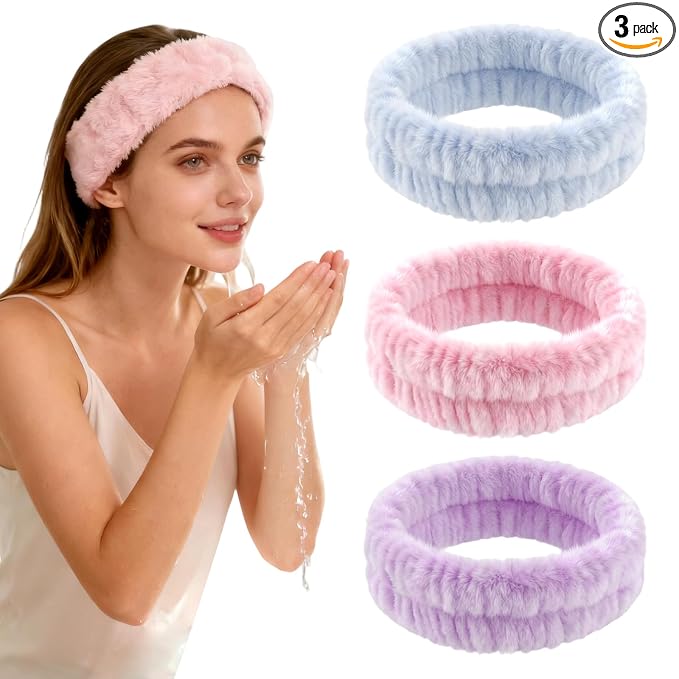 3 PCS Spa Headbands for Women by Foyods