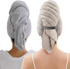 2PCS Plopping Towel Curly Hair, Large Microfiber Hair Towels by Unknown