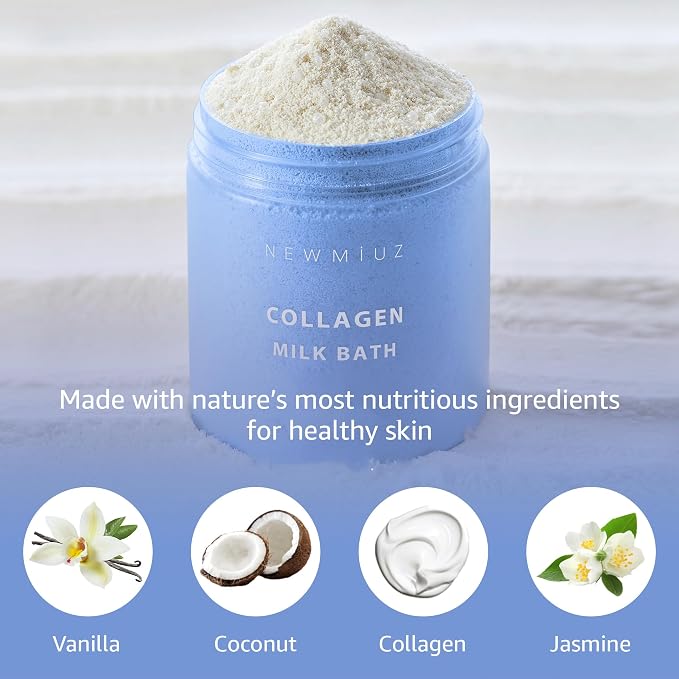 Creamy Coconut Collagen Milk Bath Soak Powder Moisturize & Soften Skin – - Image 3