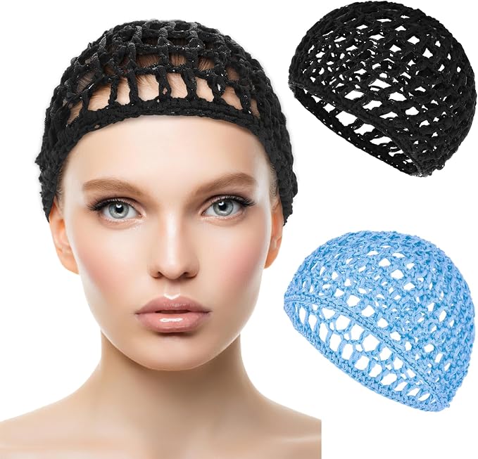 WLLHYF Wig Cap Thick Long Hair Caps Adjustable Net Mesh Braided Weaving Making by WLLHYF