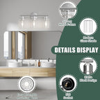 Espird Bathroom Vanity Light Fixtures Polished Chrome Bathroom Lighting Fixture - Image 3