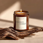 Bourbon Whiskey Scented Candle for Home, Natural Soy Wax Aromatherapy Non Toxic - Image 3