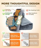 Graphene-Infused Heating Pad 3X Deeper Pain Relief, Weighted Instant Heating - Image 4