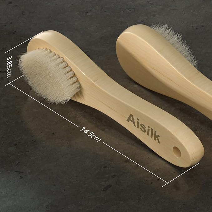 Wooden Facial Cleansing Brush Natural Bristles Wood Handle Wash Clean Exfoliate - Image 7