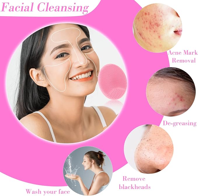 Nuogo 40 Pack Facial Cleansing Brush Face Scrubber Face Exfoliator Exfoliating - Image 5