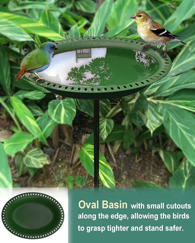 Garbuildman 28-inch Lightweight Birdbaths Antique Decoration Detachable - Image 3
