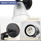 OCIOC Set of 2 Wall Sconces for Bathroom, Mount Lighting Lanterns for Mirror - Image 5
