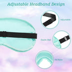 BBTO 4 Pcs Silk Sleep Eye Masks Smooth Soft Satin Eye Covers - Image 4