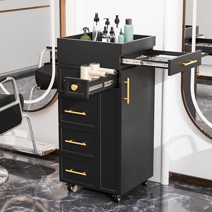 OmySalon Salon Trolley Cart, Hair Styling Station - Image 9