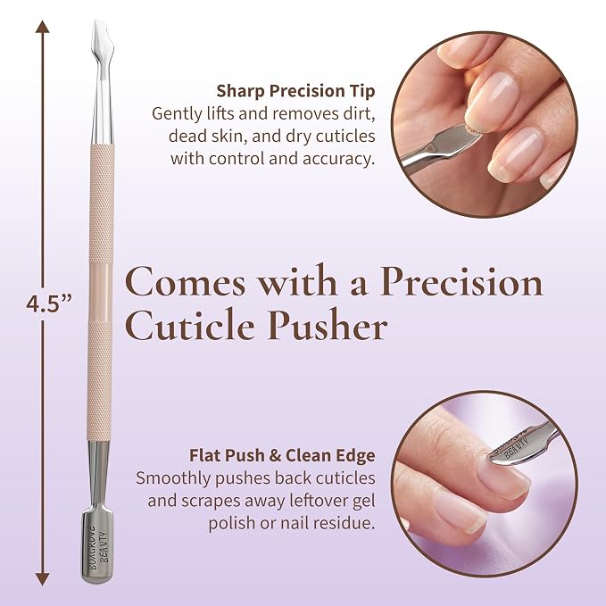 Professional Cuticle Cutter & Pusher Trimmer Manicure Tools - Image 5