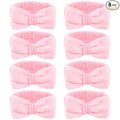 CIEHER 8 Pcs Pink Spa Headbands by CIEHER