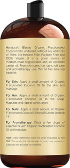 Handcraft Blends Organic Fractionated Coconut Oil | 100% Pure and Natural | - Image 2