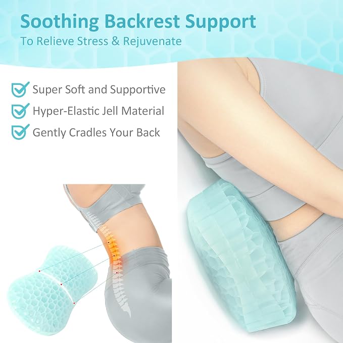 Sunlit Bath Jello Gel Bath Pillows, Lumbar Pillow - Image 2