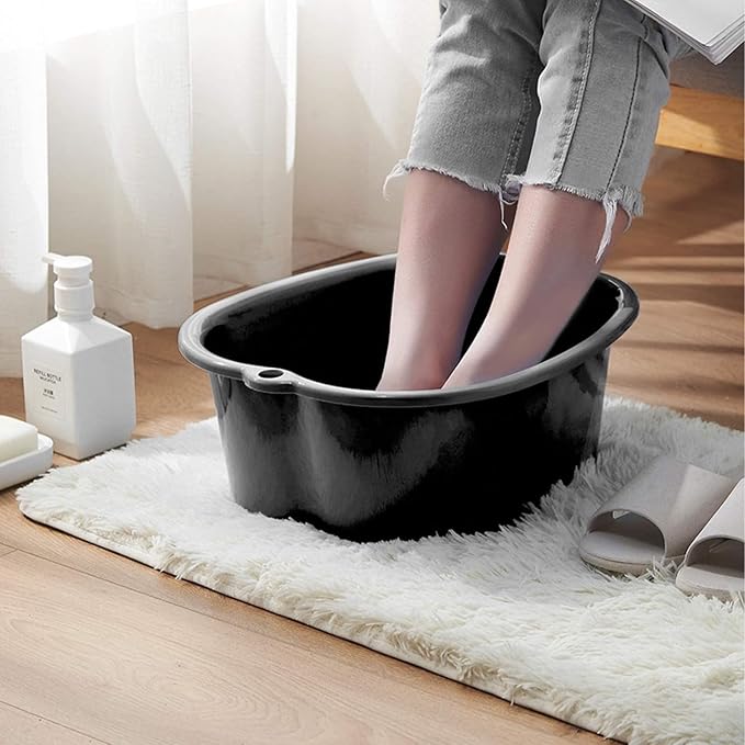 AXLOFO® Foot Soaking Bath Basin, Large Plastic Foot Soaking Tub, Feet Massage - Image 4