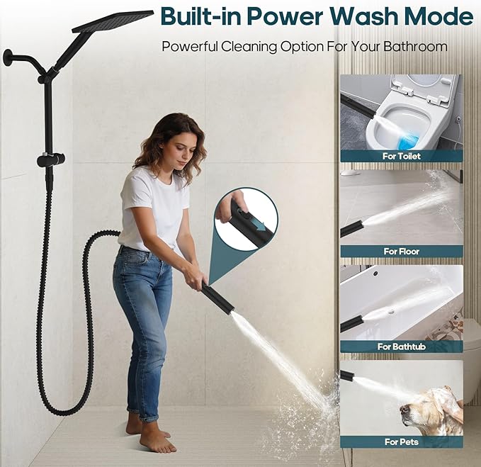 Filtered Shower Head with Handheld Combo High Pressure Shower Head with Filters - Image 5