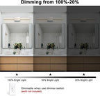 LED Modern Bathroom Vanity Light Fixtures 24W Dimmable 5CCT LED Vanity Light - Image 4