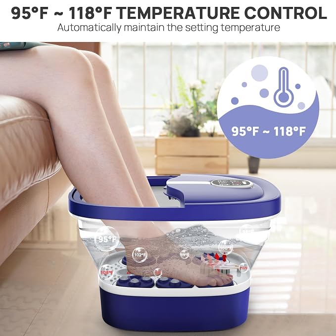 HOSPAN Collapsible Foot Spa Electric Rotary Massage, Foot Bath - Image 4