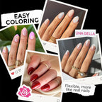 UNA GELLA Extra Short Almond Nail Tips Full Cover 216PCS Gel Nail Tips Short - Image 3