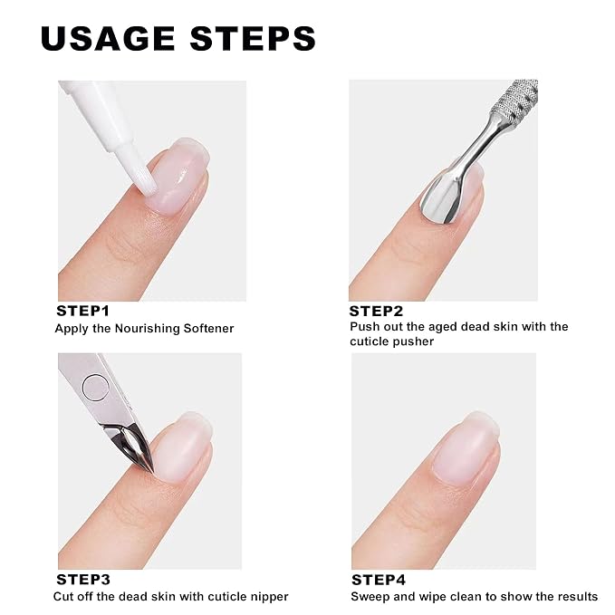 Pre-treatment Cuticle Pusher, Russian Prep Nail Pushers, Dual Ended Cuticle - Image 6
