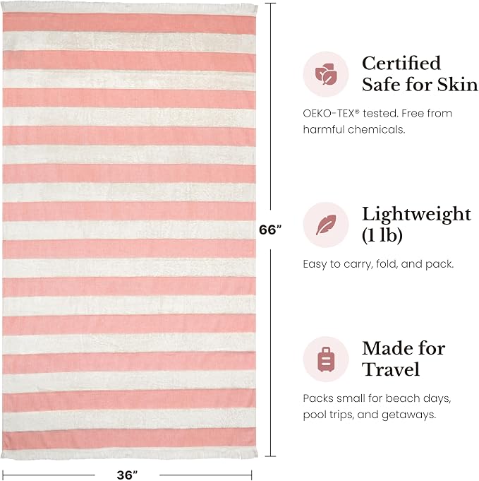 Lightweight Turkish Beach Towel - Image 5