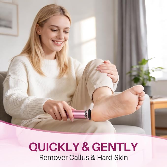LIONVISON Electric Foot Callus Remover: Adjustable Speed Foot File - Image 2