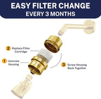 HammerHead Showers® Solid Metal Shower Head Filter – KDF 55 Shower Filter - Image 8