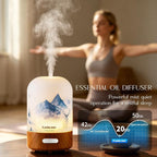 Essential Oil Diffuser, Hand Blown Glass Aromatherapy Diffuser, Ultrasonic Cool - Image 4