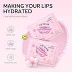 AKARY Sakura 10 Pieces Hydrating Lip Mask, Lip Sleep Mask Collagen Crystal Lip - Image 4