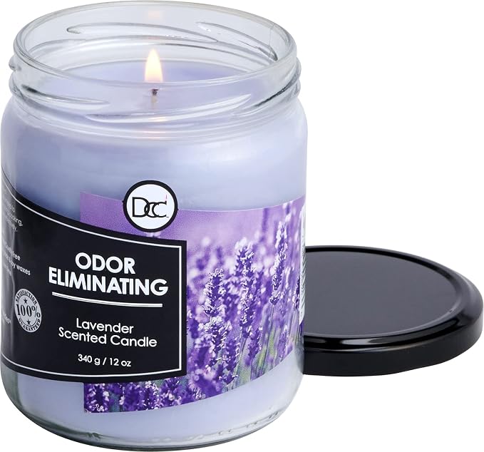 Lavender Odor Eliminating Highly Fragranced Candle - Image 3