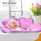 Pink Butterfly Baby Bath Pad - Image 5