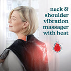 HoMedics Heating Pad, Duel Intensity Vibrating Heated Neck & Shoulder Massage - Image 2