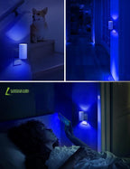 L LOHAS LED Night Light, Light Sensor, Dimmable Night Light, Calm Blue - Image 4