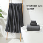 YTYC 29x59 Inch Extra Large Bath Towels Set of 6 Quick Dry Super Soft - Image 3
