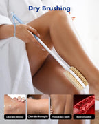 Back Scrubber Body Shower Brush: 20.5‘’ Extra Long Anti Slip Handle Bath Brush - Image 4
