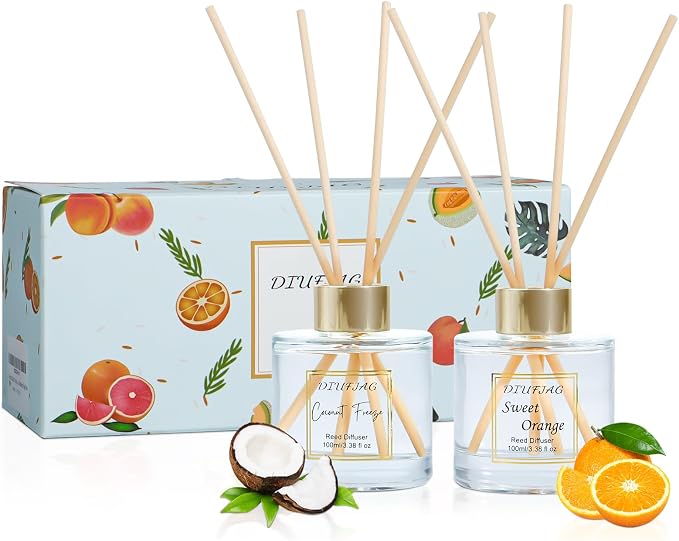 200ml Scent Diffuser with 6 Fiber Sticks, 6.76 oz Reed Diffuser Set - Image 7
