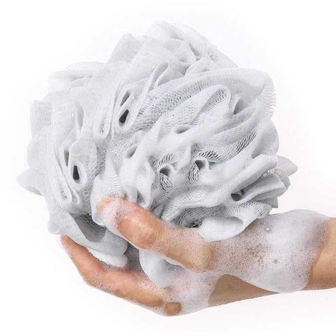 BTYMS Bath Sponge Shower Loofahs 60g Mesh Pouf Bath Scrunchies Body Wash Puff - Image 2