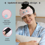 PERFECTSIGHT Sleep Eye Masks, Cute Sleep Eye Cover Lightweight Adjustable - Image 5
