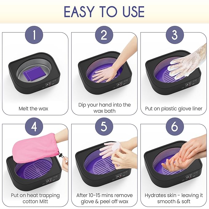 Wattne Paraffin Wax Machine for Hands and Feet, 3500ml Paraffin Wax Warmer - Image 5
