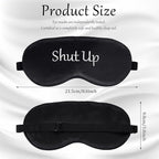 Geyoga 4 Pieces Funny Eye Mask for Sleep Soft Satin Eye Mask Blackout Blindfold - Image 3