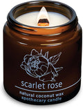 Hemlock Park Scarlet Rose Apothecary Hand-Poured Scented Candle | Crackling by HemlockPark