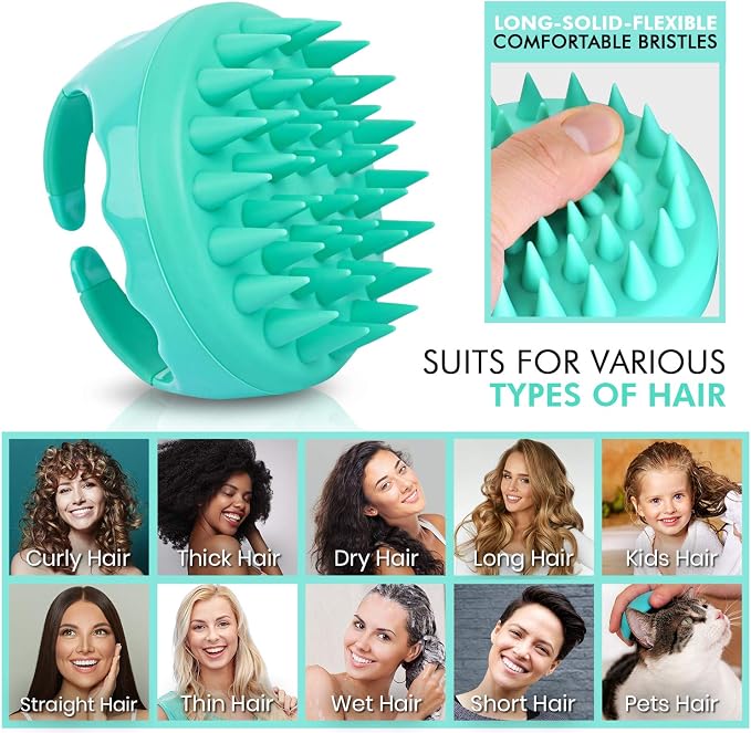 SAVION Scalp Massager Brush Relaxes Scalp and Relieves Itching - Image 2