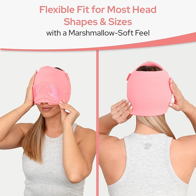 Migraine Relief Cap with Slide-Up Eye Mask - Image 7