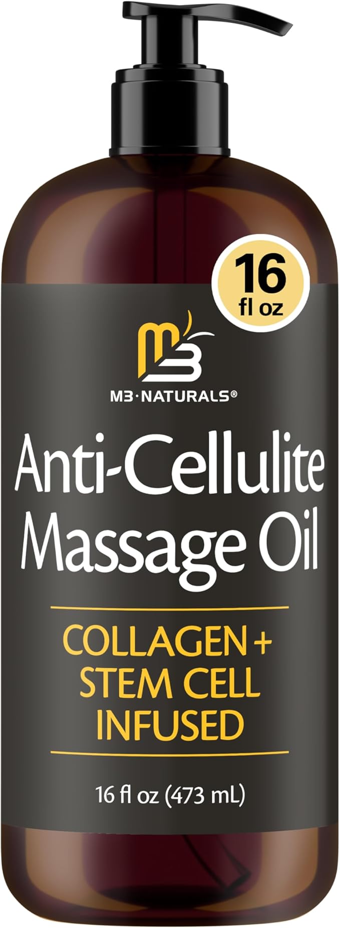 Firming Body Massage Oil with Collagen & Stem Cell – Helps Smooth The by M3Naturals