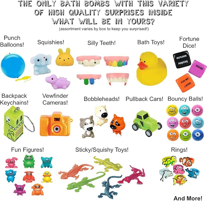 Kids Bath Bombs with Surprise Toys Inside - Image 2