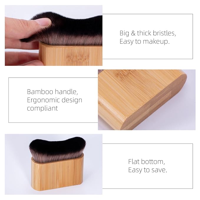 UNIMEIX Self Tanner Brush Sunscreen Body Makeup Brush Kabuki Blend Applicator - Image 2