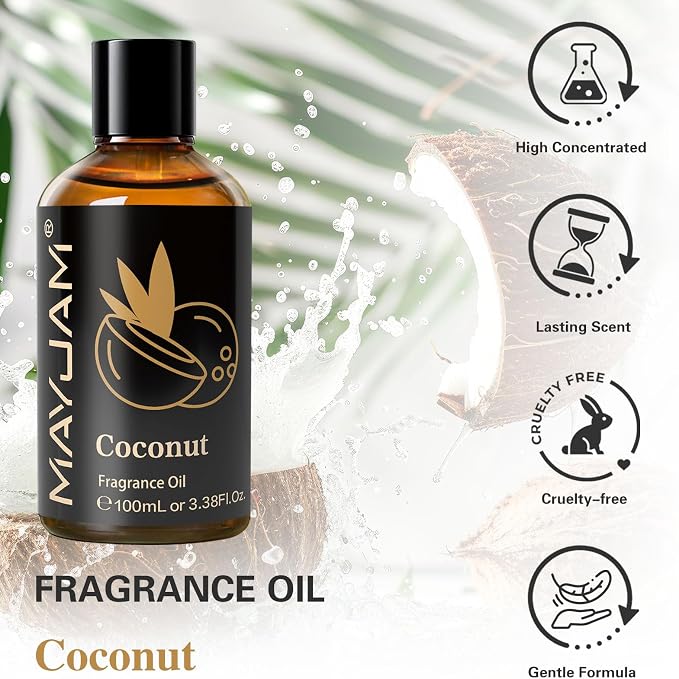 MAYJAM 100ML/3.38FL.OZ Coconut Fragrance Oils - Image 2